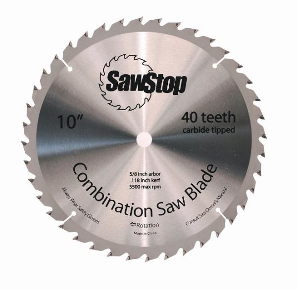 SawStop 40T Combination Saw Blade