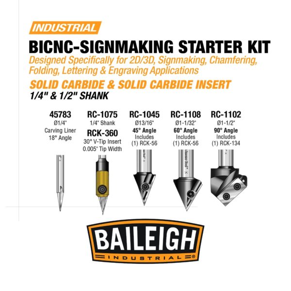 Baileigh BICNC Signmaking Starter Kit