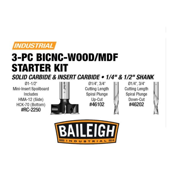 Baileigh Wood MDF CNC Starter Kit